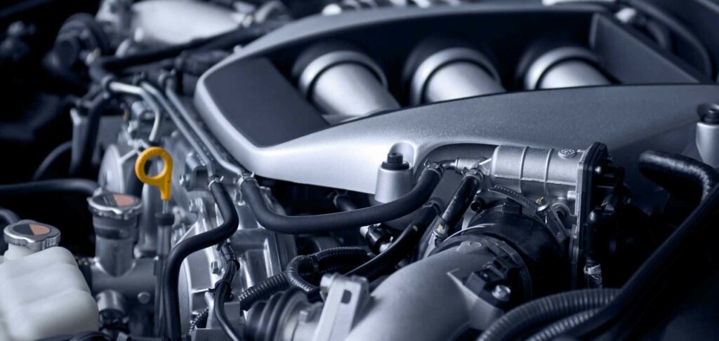 An engine bay