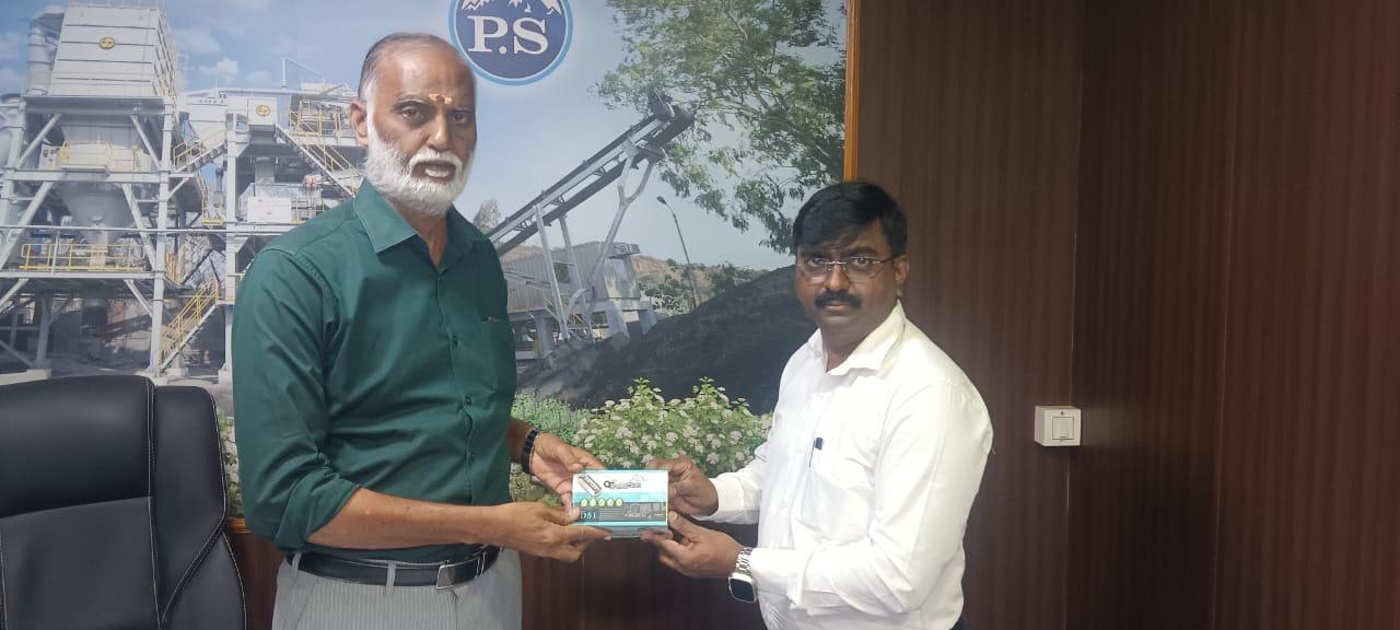 The owner of PS Blue Metals takes delivery