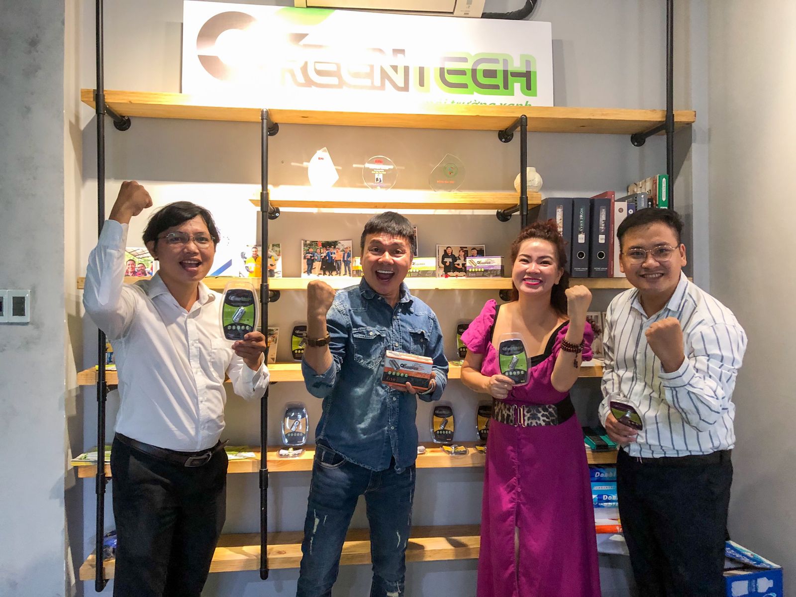 The team at the Greentech showroom in Ho Chi Minh City, 2021
